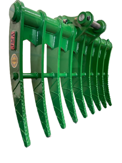 40" Brush Rake for 4 - 5 tons Mini Excavators. 40mm Pins