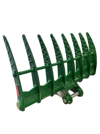 48" Brush Rake for 7 - 10 tons Excavators. 50mm Pins