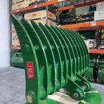 60″ Brush Rake for 11 – 15 tons Excavators. 65mm Pins