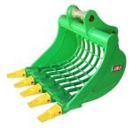 24″ Skeleton Bucket with Teeth for 4 – 5 Tons Mini Excavators. 40mm Pins