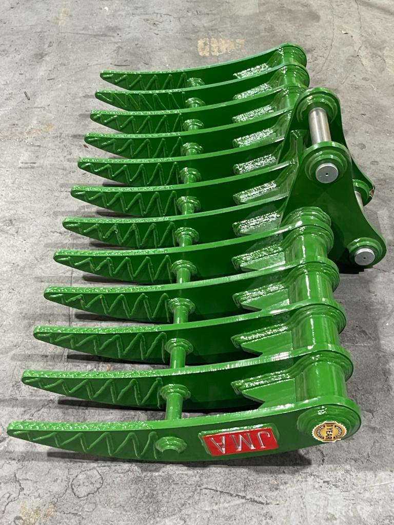 60″ Brush Rake for 8 – 13 Tons Excavators. 50mm Pins