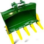 24″ Digging Bucket for 0.5 – 1.5 Tons Mini Excavators. 25mm Pins