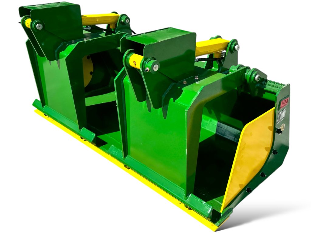 72″ Heavy Duty Grapple Bucket with Reversible Bolt-On Cutting Edge for Skid Steers