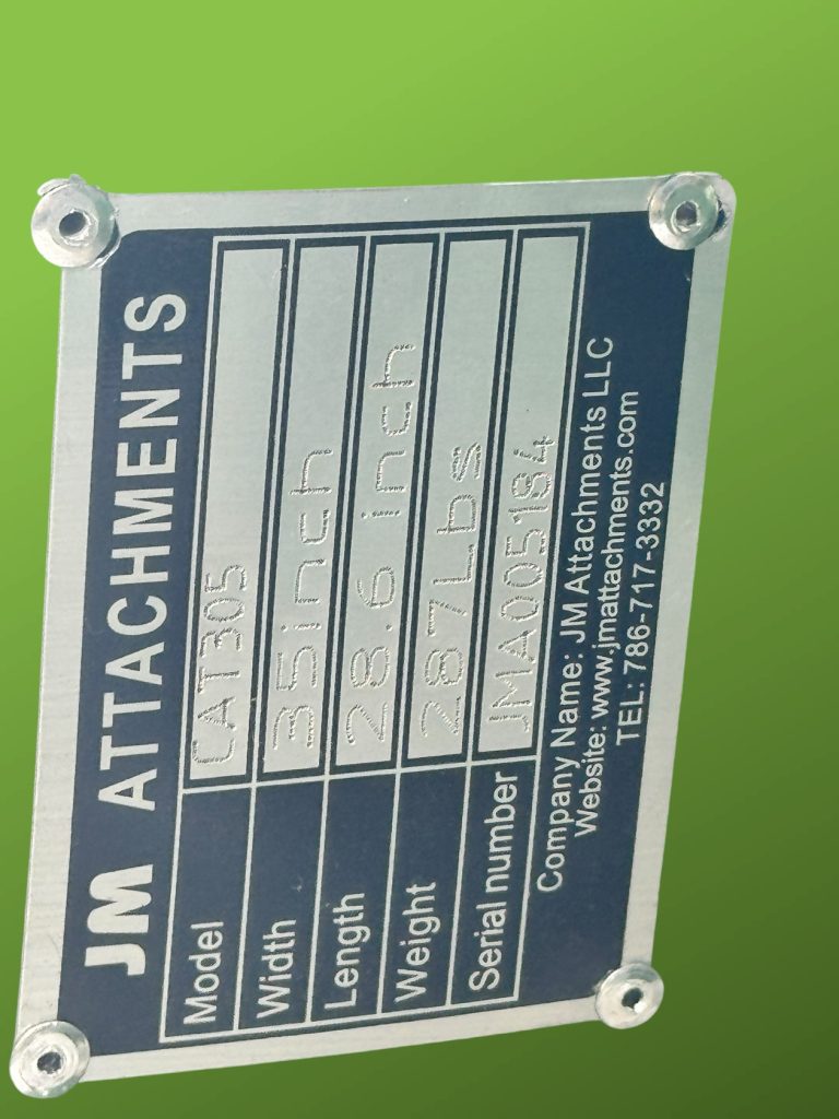 35″ Root Rake for 5 – 6.5 Tons Mini Excavators. 45mm Pins