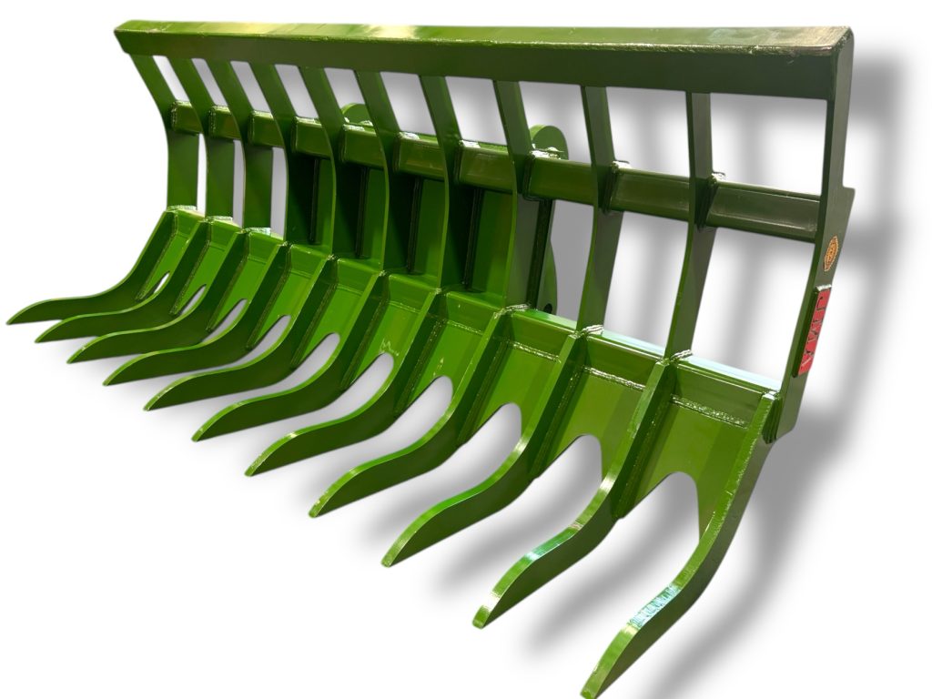 96″ Heavy Duty Loader Root Rake JRB416 for Wheel Loaders