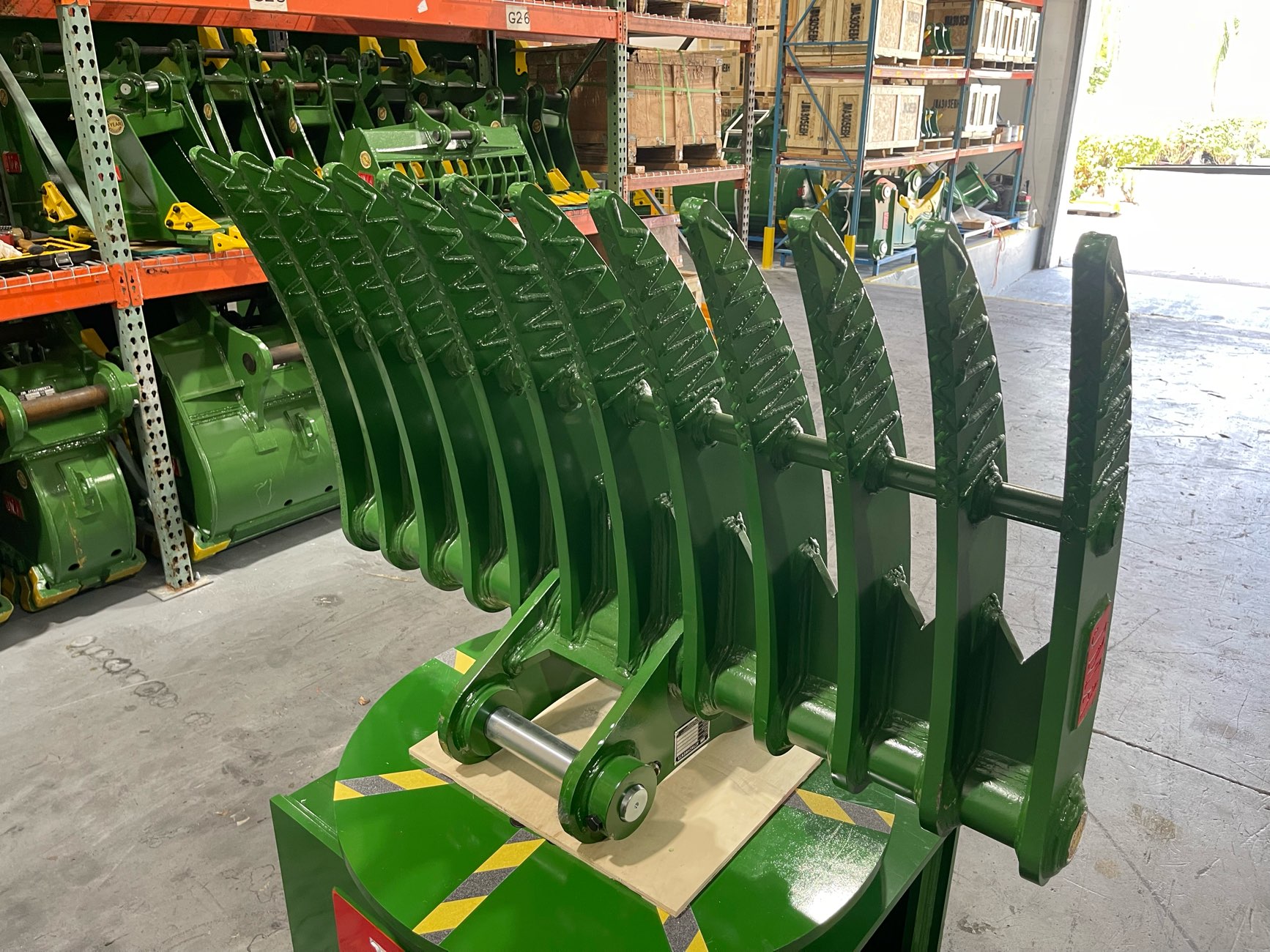 60″ Brush Rake for 11 – 15 tons Excavators. 65mm Pins