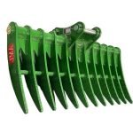 60″ Brush Rake for 8 – 13 Tons Excavators. 50mm Pins