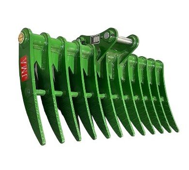 60″ Brush Rake for 8 – 13 Tons Excavators. 50mm Pins