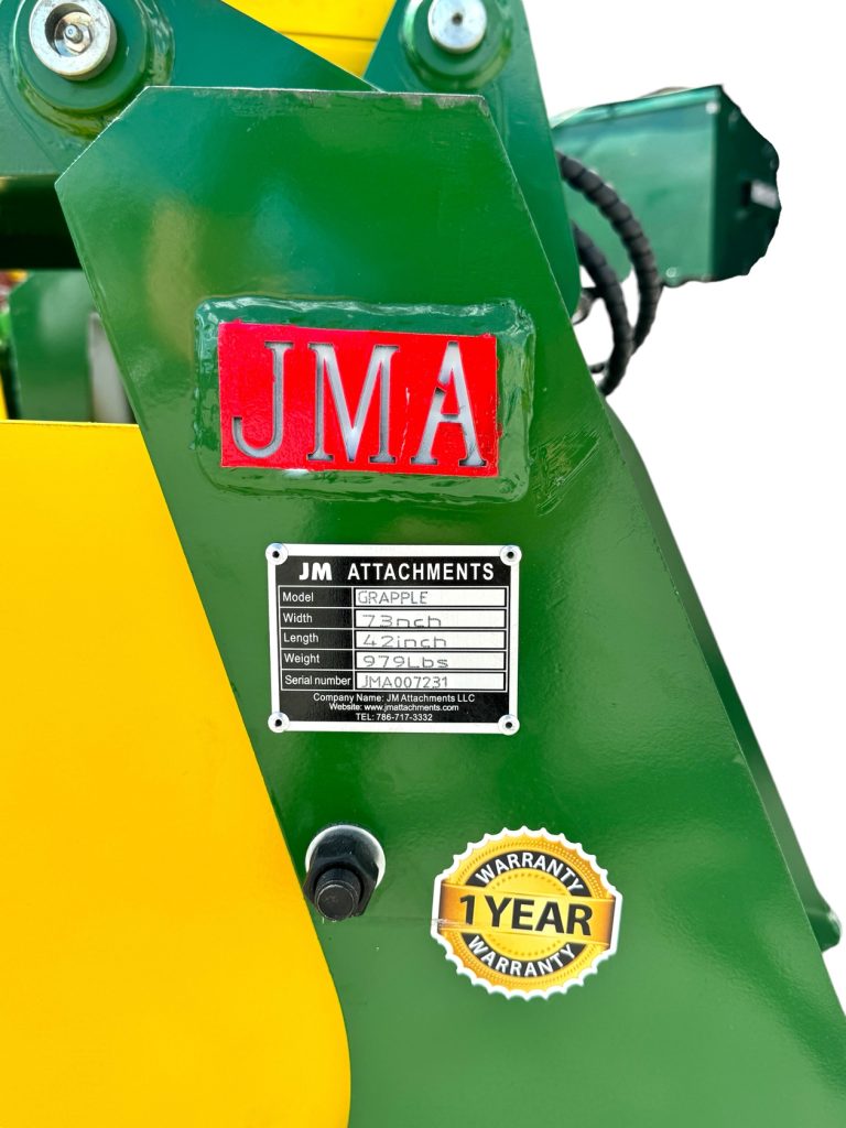 72″ Heavy Duty Grapple Bucket with Reversible Bolt-On Cutting Edge for Skid Steers