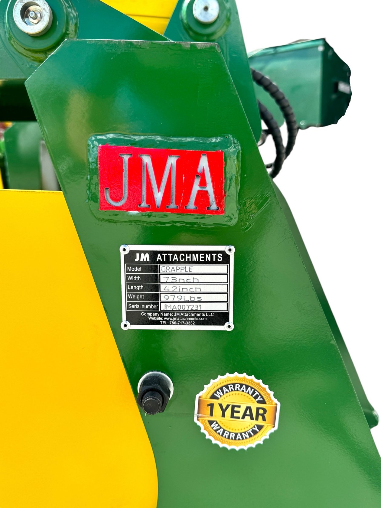 72″ Heavy Duty Grapple Bucket with Reversible Bolt-On Cutting Edge for Skid Steers
