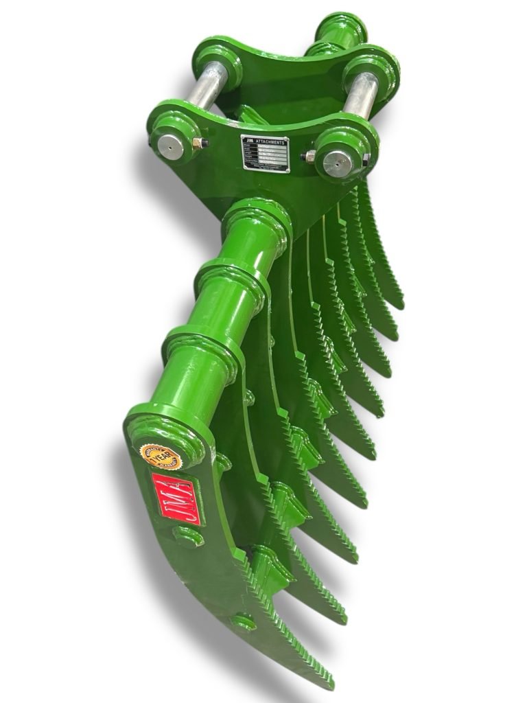 54″ Root Rake for 7 – 10 Tons Excavators. 50mm Pins