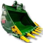 54″ Heavy Duty Digging Bucket for 16 – 25 Tons Excavators. 80mm Pins
