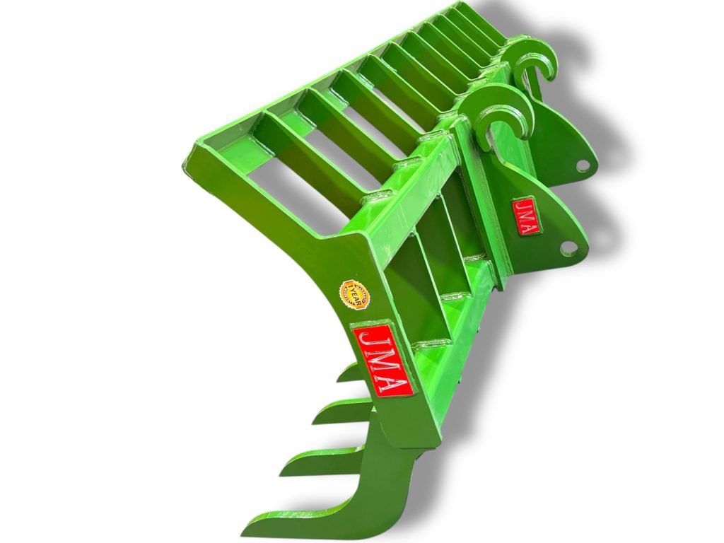 96″ Heavy Duty Loader Root Rake JRB416 for Wheel Loaders