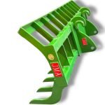 96″ Heavy Duty Loader Root Rake JRB416 for Wheel Loaders