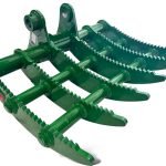 35″ Root Rake for 4.5 – 6.5 Tons Mini Excavators. 45mm Pins