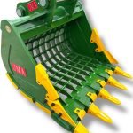 54″ Severe Duty Skeleton Bucket with Teeth for 23 – 36 Tons Excavators. 90mm Pins