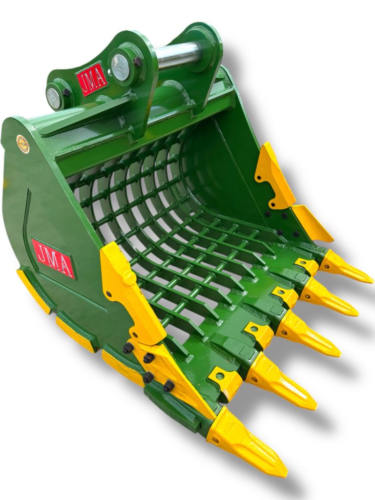 54″ Severe Duty Skeleton Bucket with Teeth for 23 – 36 Tons Excavators. 90mm Pins