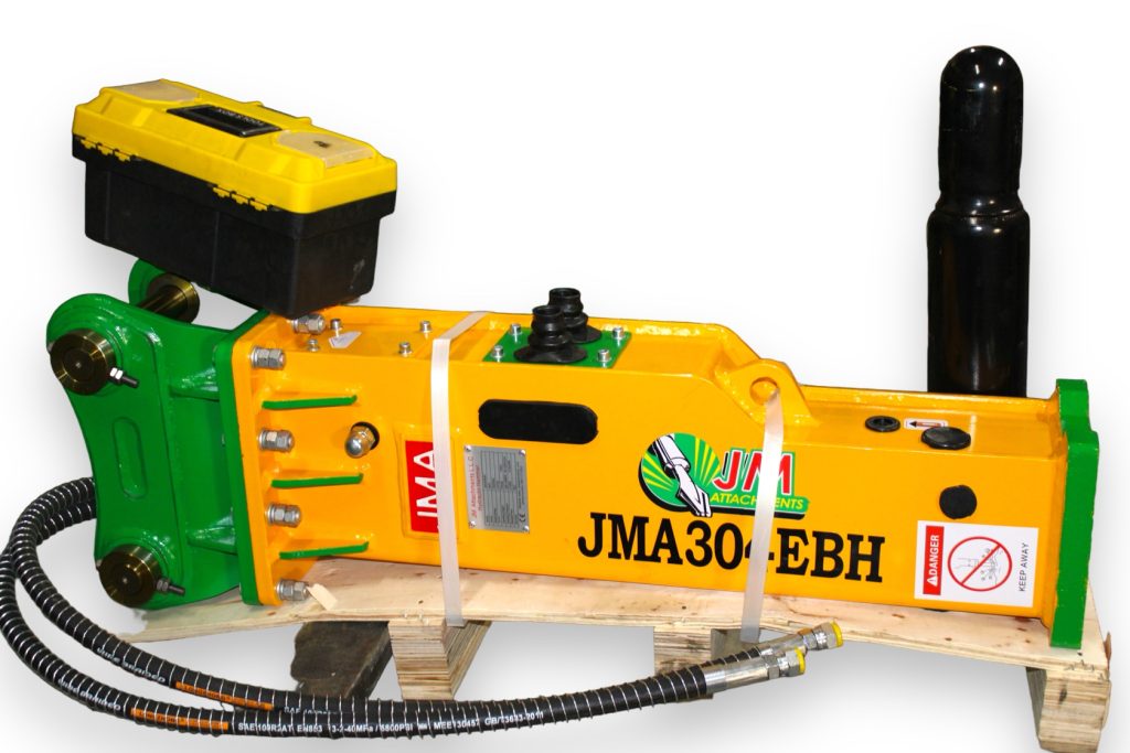 611 Joules Hydraulic Hammer For 2.5 – 4.5 Tons Mini Excavators and Backhoe Loaders. 40mm Pins