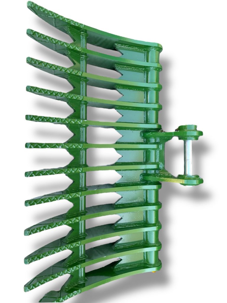 60″ Brush Rake for 11 – 15 tons Excavators. 65mm Pins