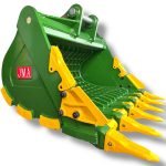 72″ Severe Duty Skeleton Bucket with Teeth for 33 – 55 Tons Excavators. 100mm | 90 mm Pins