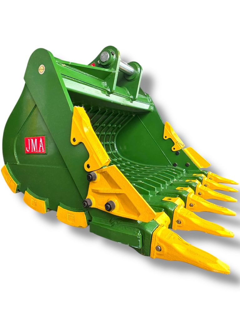 72″ Severe Duty Skeleton Bucket with Teeth for 33 – 55 Tons Excavators. 100mm | 90 mm Pins