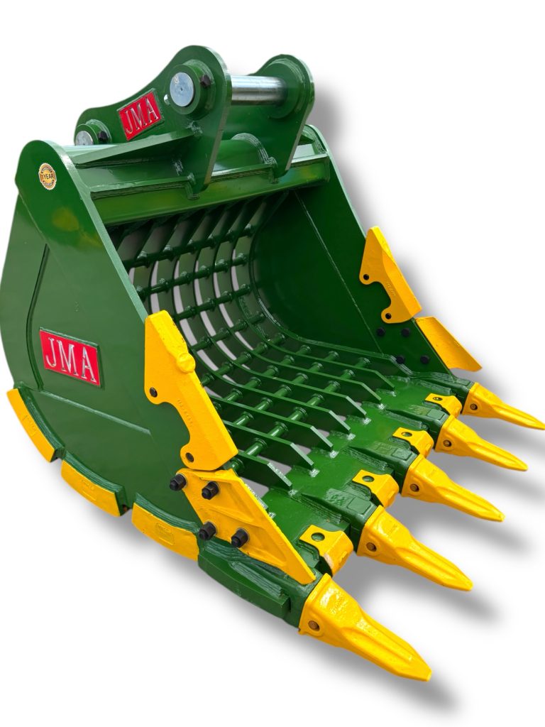 54″ Severe Duty Skeleton Bucket with Teeth for 23 – 36 Tons Excavators. 90mm Pins
