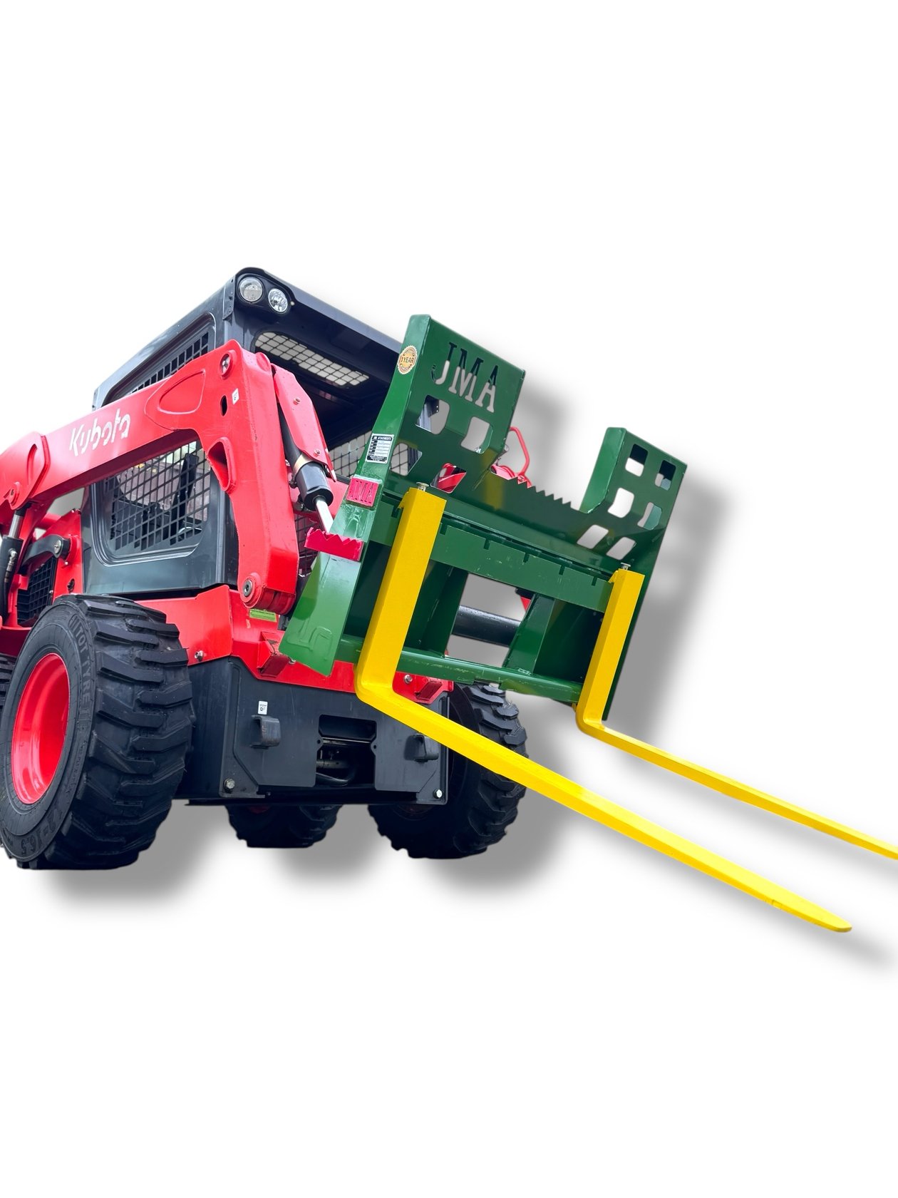 48″ Pallet Forks Class 2 Heavy Duty 5,500 lbs capacity for Skid Steers