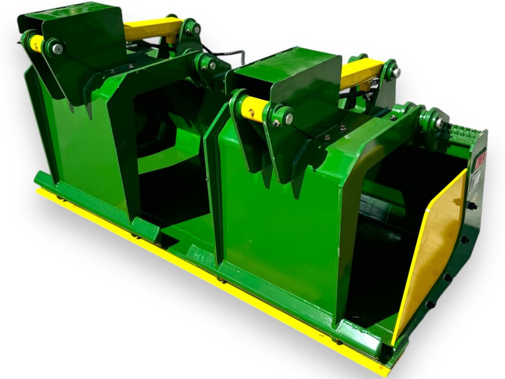 72″ Heavy Duty Grapple Bucket with Reversible Bolt-On Cutting Edge for Skid Steers