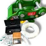 Variable Dual Lock Hydraulic Quick Coupler for 29 – 48 Tons Excavators. 100mm Pins
