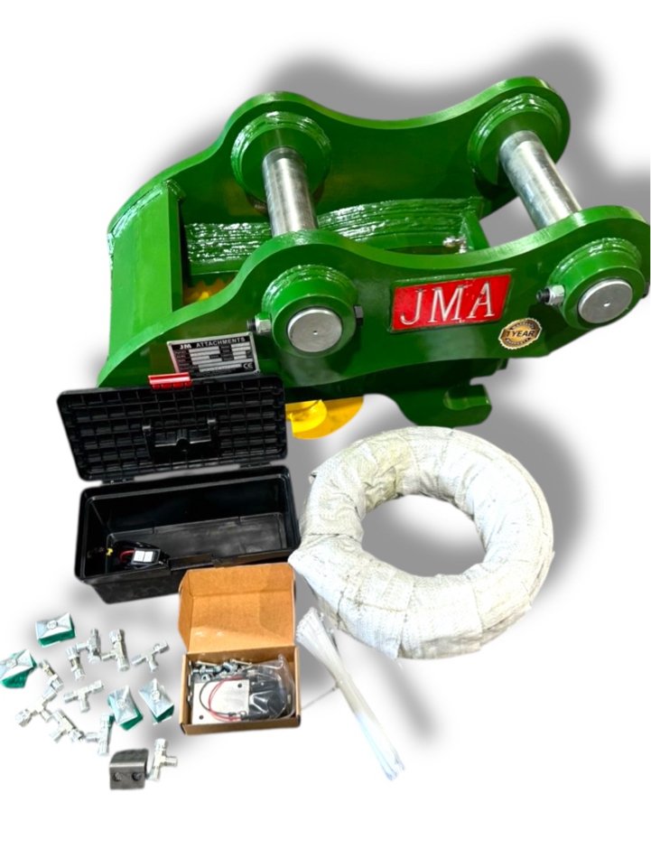 Variable Dual Lock Hydraulic Quick Coupler for 29 – 48 Tons Excavators. 100mm Pins