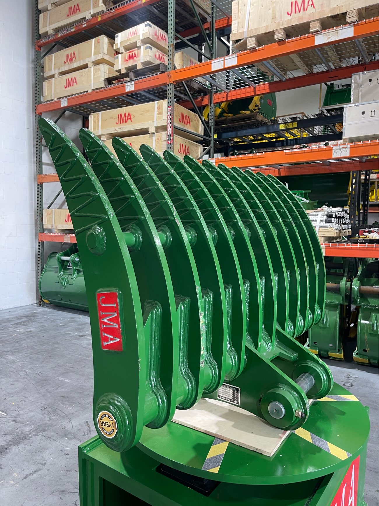 60″ Brush Rake for 8 – 13 tons Excavators. 60mm Pins