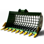 Bobcat E26 48″ Mini Excavator Skeleton Bucket with Teeth