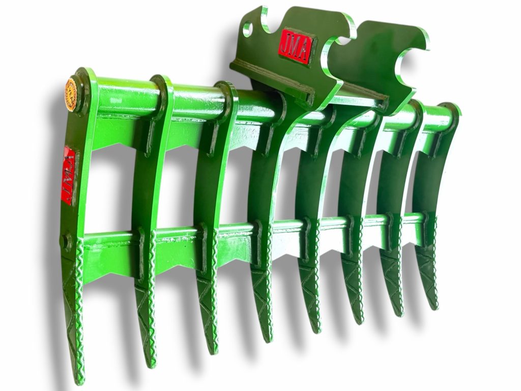 Kubota KX057 48″ Mini Excavator Brush & Root Rake