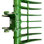 35″ Brush Rake John Deere Wedge Lock Coupler Style for 2.6 – 3.7 Tons