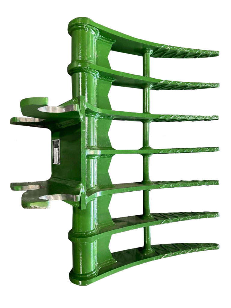 35″ Brush Rake John Deere Wedge Lock Coupler Style for 2.6 – 3.7 Tons