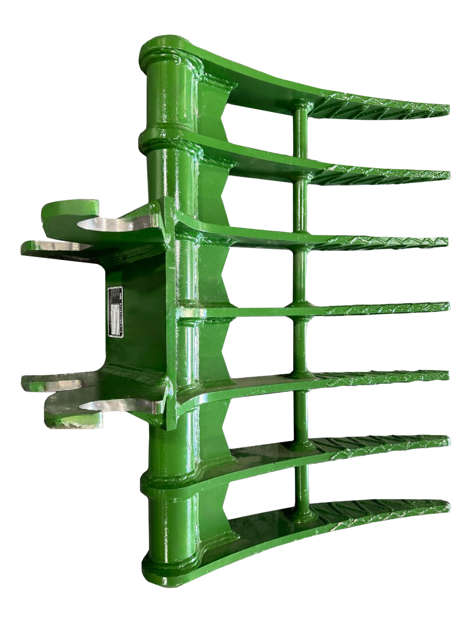35″ Brush Rake John Deere Wedge Lock Coupler Style for 2.6 – 3.7 Tons