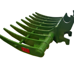 40″ Brush Rake John Deere Wedge Lock Coupler Style for 2.6 – 3.7 Tons