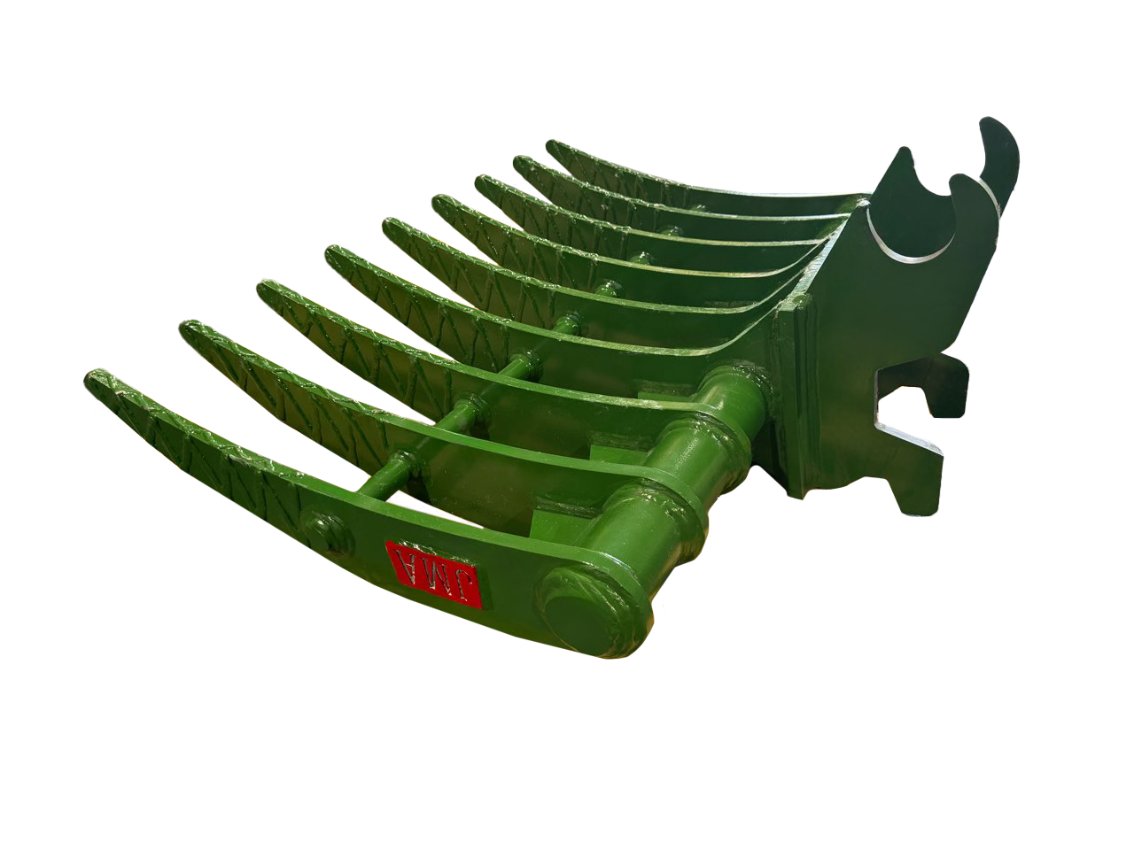 40″ Brush Rake John Deere Wedge Lock Coupler Style for 2.6 – 3.7 Tons