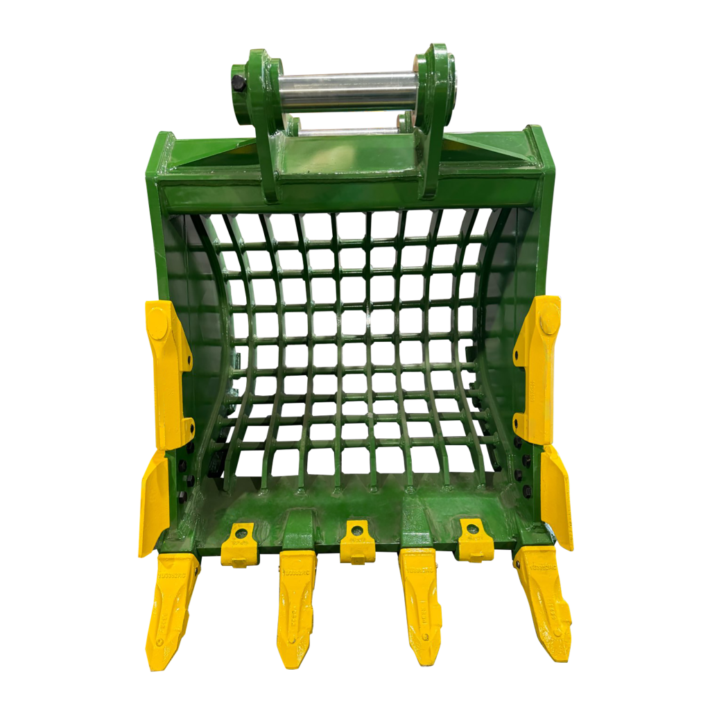 42″ Severe Duty Skeleton Bucket with Teeth for 16 – 25 Tons Excavators. 80mm Pins
