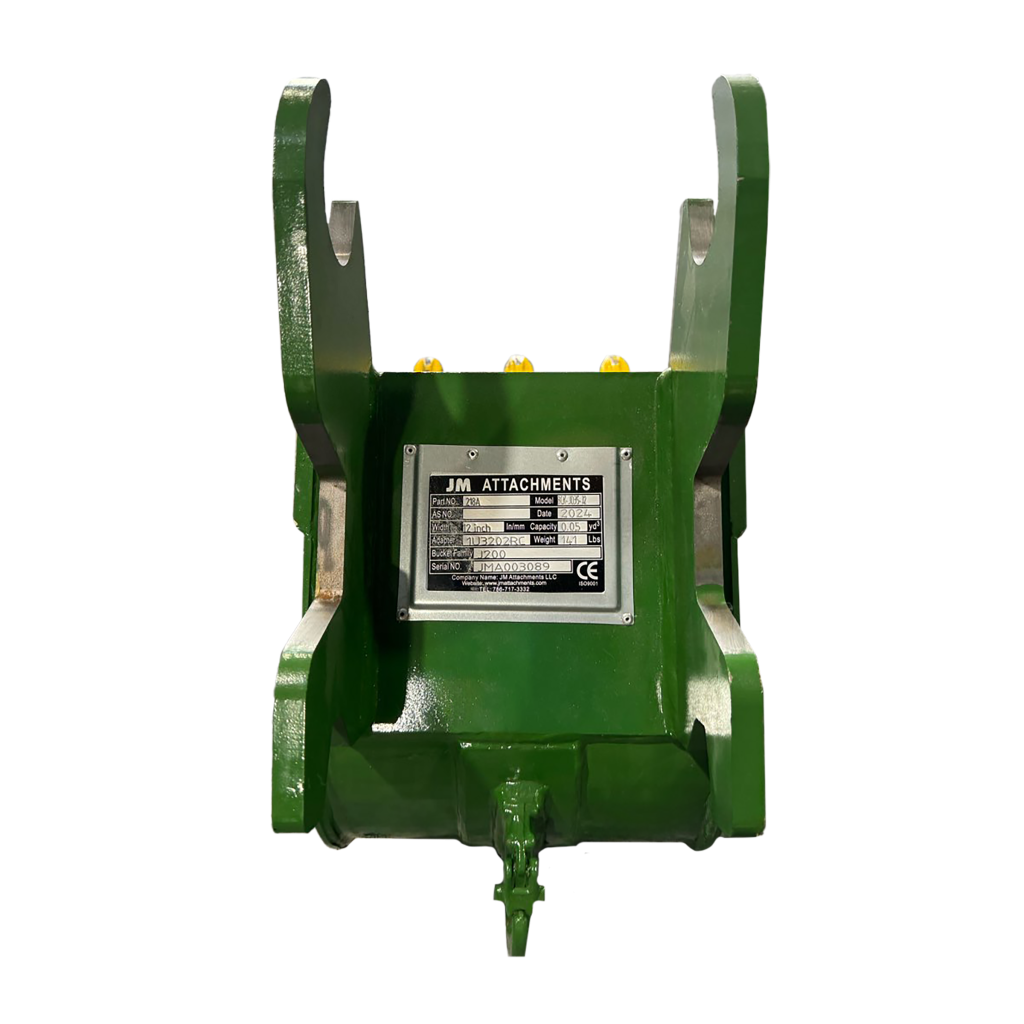 12″ Trenching Bucket John Deere Wedge Lock Coupler Style for 2.6 – 3.7 Tons