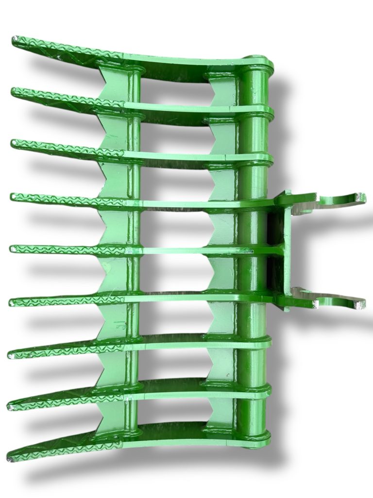 40″ Brush Rake Kubota Wedge Lock Coupler Style for 3 – 4.5 Tons Mini Excavators