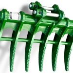 24″ Brush Rake for 0.5 – 1.5 tons Mini Excavators. 25mm Pins