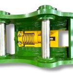 Variable Dual Lock Hydraulic Quick Coupler for 29 – 48 Tons Excavators. 100mm Pins