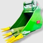 30″ V-Bottom Severe Digging Bucket for 33 – 55 Tons Excavators. 100mm | 90mm Pins