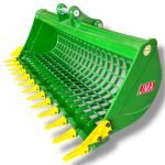 60″ Skeleton Bucket with Teeth for 7 – 10 Tons Excavators. 50mm Pins