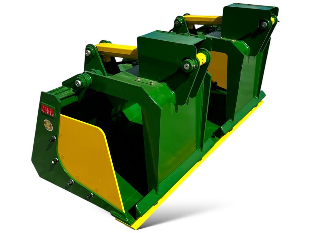 72″ Heavy Duty Grapple Bucket with Reversible Bolt-On Cutting Edge for Skid Steers