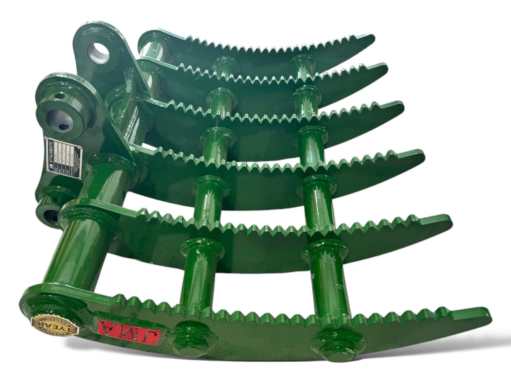 35″ Root Rake for 5 – 6.5 Tons Mini Excavators. 45mm Pins