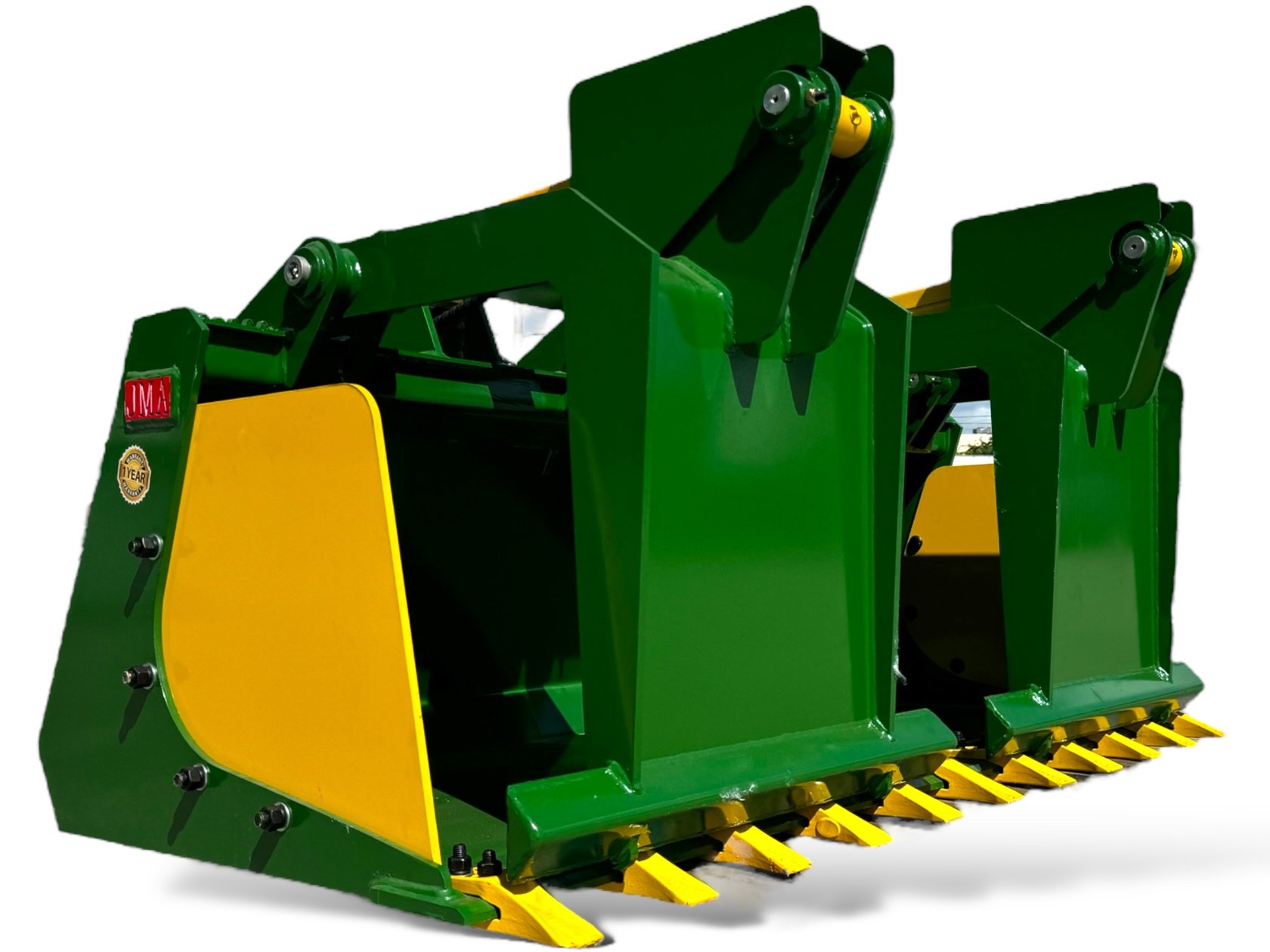 72” Heavy Duty Grapple Bucket With Teeth For Skid Steers