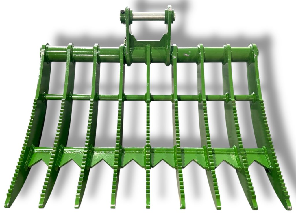 54″ Root Rake for 7 – 10 Tons Excavators. 50mm Pins