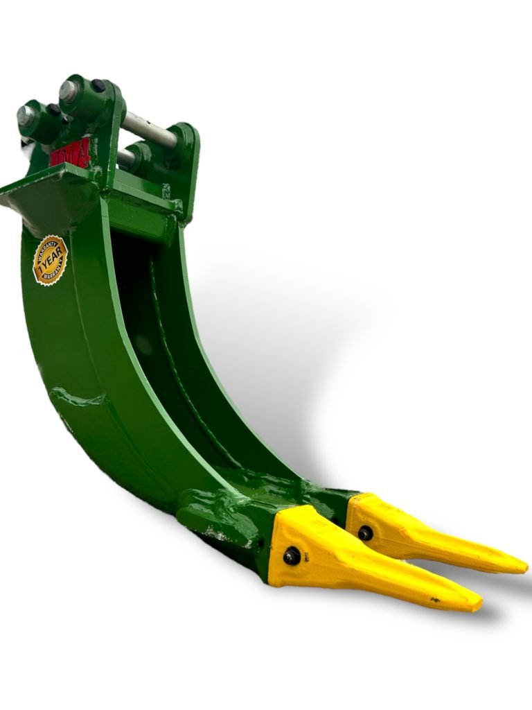 6″ Banana Bucket for 0.5 – 1.5 Tons Mini Excavators. 25mm Pins